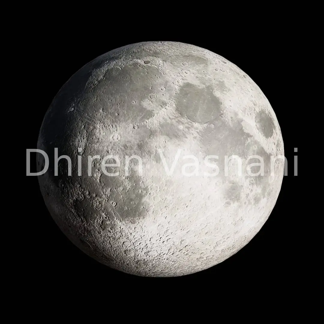 3D Render of Moon